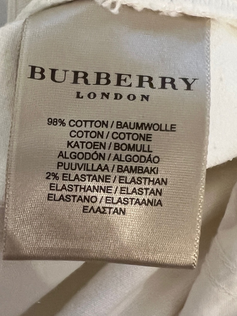 BURBERRY Women’s White Straight Leg Jeans Size 10 - Picture 3 of 5